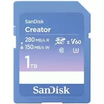 SanDisk Creator SD UHS-II atminties kortelė, 1TB, mėlyna, SDSDXEP-1T00-GNCIS
