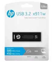 HP x911w USB atmintukas 128GB USB Type-A 3.2 Gen 1 (3.1 Gen 1) Juodas