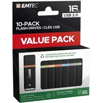 EMTEC USB 2.0 K100 16GB P10 USB-Sticks 10 Stück (ECMMD16GK102P10) - 16GB