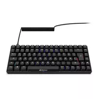 Mechaninė žaidimų klaviatūra Sharkoon Skiller SGK50S3 PBT juoda geltona RGB