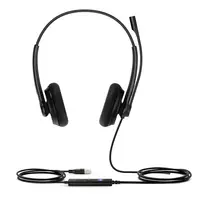 Yealink UH34 Lite Dual Teams ausinės, laidinės, 20–20000 Hz, biurui/skambučių centrui, 110 g, juodos