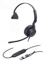Yealink UH42 Mono UC USB-C/A ausinės, laidinės, skambučiams/muzikai, 20–20000 Hz, 116 g, juodos
