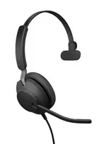 Jabra Evolve2 40 SE ausinės laidinės ant galvos biurui / skambučių centrui USB Type-C / USB Type-A juodos