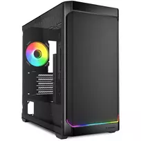Korpusas Sharkoon MK4W RGB Strip Micro Tower Juodas