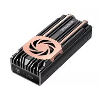 Išorinis SSD korpusas GrauGear G-M2U4-40G-F – M.2 NVMe, USB4, 40Gbit/s, aliuminis, juodas