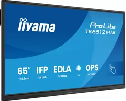 iiyama TE6512MIS-B4AG interaktyvus ekranas 65 colių (165,1 cm) 4K Ultra HD liečiamas ekranas su Android