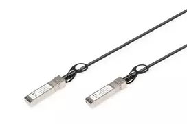 DIGITUS SFP+ 10G DAC kabelis 10m AWG 30 Cisco, Ubiquiti, Allied Telesis, Allnet, D-Link, Edimax, Intellinet, KTI Networks