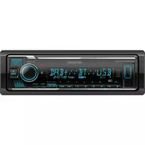 Kenwood KMM-BT508DAB, juodas, 1 DIN, 200 W, 50 W, Bluetooth, DAB+