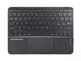 Conceptronic TOBIN01BIT 10 colių belaidė klaviatūra su jutikliniu kilimėliu, itališkas QWERTY išdėstymas