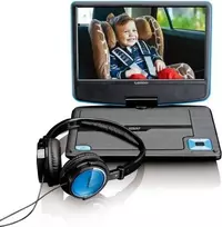 Nešiojamas DVD grotuvas Lenco DVP-910 – 9 colių ekranas, mėlynas (DVP910BLAU)