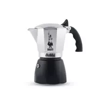 Bialetti Brikka Moka kavos virimo puodas 0.1 L juodas, nerūdijantis plienas