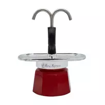 Bialetti Mini Express Magritte Moka puodas Raudonas, Sidabrinis