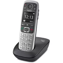 Gigaset E560 belaidis DECT telefonas su skambučio numerio atpažinimu, juodas/sidabrinis