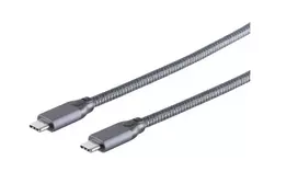 S/CONN 13-47030 USB laidas USB 3.2 Gen 2x2 2 m USB C pilkas