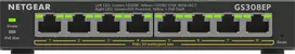 NETGEAR GS308EP 8 prievadų Gigabit Ethernet PoE+ valdomas jungiklis