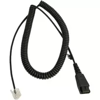 Laidas Jabra LINK Siemens Openstage jungtis QD į RJ-45, 0,5 m (susuktas 2 m), juodas