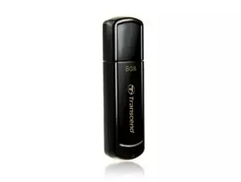 TRANSCEND JetFlash 350 - 8GB USB atmintukas - USB 2.0 - Juodas