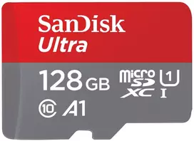 WESTERN DIGITAL SanDisk Ultra microSDXC 128GB su SD adapteriu 140MB/s A1 Class 10 UHS-I - Vaizdinė pakuotė