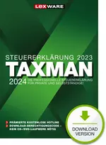 Lexware TAXMAN 2024 mokesčių deklaravimo programinė įranga, 1 licencija, 1 metai