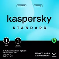 Kaspersky Standard - 1 įrenginys, 1 mėnuo - Prenumerata (ABO) - ESD atsisiuntimas