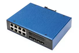 DIGITUS Industrial 8+4 SFP+ valdomas Gigabit Ethernet jungiklis 8xGE RJ45 + 4 SFP+