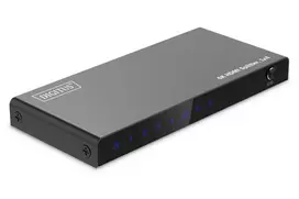 DIGITUS 1x4 HDMI skirstytuvas, 4K/60Hz, HDCP 2.3, EDID valdymas