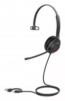 Yealink UH37 Mono Teams USB-C/A ausinės, laidinės, 20–20000 Hz, biurui / skambučių centrui, 96,5 g, juodos