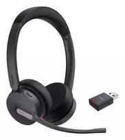 Yealink WH64 Hybrid Dual UC belaidė ausinė ant galvos, skirta biurui ir skambučių centrams, Micro-USB, juoda