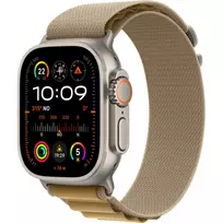 APPLE Watch Ultra 2 GPS + Cellular 49mm Natūralaus titano korpusas su smėlio spalvos Alpine Loop dirželiu – didelis