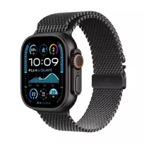 Apple Watch Ultra 2 GPS + Cellular 49mm juodas titano korpusas su juodu titano Milano kilpa - M