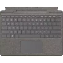 Microsoft Surface Pro klaviatūra QWERTZ vokiška Platinum su jutikliniu kilimėliu
