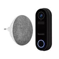 Išmanusis durų skambutis Hombli Pack juodas/baltas IP65 belaidis 1080p
