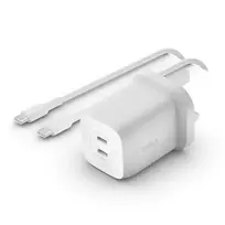 BELKIN 65W PPS Dvigubo USB-C GaN Įkroviklis + 2m C-C 100W Laidas