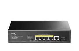 Cudy GS1005PTS1 tinklo jungiklis Gigabit Ethernet (10/100/1000) su Power over Ethernet (PoE), juodas