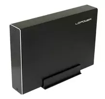 LC-POWER LC-35U3-BECRUX-C1 Išorinis 3,5 inch SATA kietojo disko dėklas, USB 3.0, aliuminis, juodas