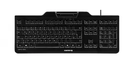 Cherry KC 1000 SC klaviatūra Office USB QWERTZ vokiška juoda