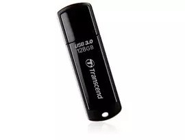 TRANSCEND JetFlash 700 128GB USB 3.0 atmintukas – juodas