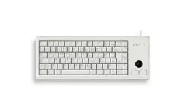 CHERRY G84-4400 klaviatūra su integruotu rutuliniu manipuliatoriumi, PS/2, QWERTZ vokiškas išdėstymas, pilka
