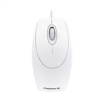 CHERRY WHEELMOUSE OPTICAL Laidinė pelė, šviesiai pilka, PS2/USB, ambidekstrinė, optinė, USB Type-A, 1000 DPI, balta