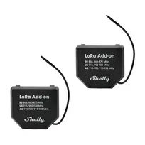 2 vnt. Shelly LoRa Add-on EU868 relių rinkinys
