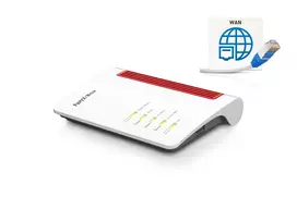 FRITZ!Box 4050 belaidis maršrutizatorius Gigabit Ethernet Dual-band (2,4 GHz / 5 GHz) Juoda, Balta