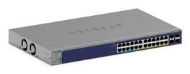 Netgear GS728TXUP-300EUS Smart Managed Gigabit PoE++ tinklo komutatorius, 24 x 10/100/1000 RJ-45, 4 x 10G SFP+, 420 W PoE galia, L3 Lite, 1U montuojamas į spintą
