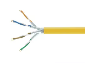 Tinklo kabelis EQUIP 404563 Cat7a S/FTP (S-STP) 1000 m, geltonas, 10GBase-T