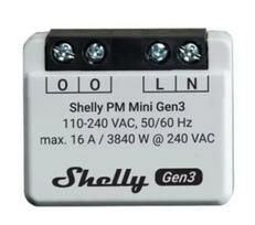 Smart jungiklis Shelly PM Mini Gen3 belaidis 110-240V 1.2W