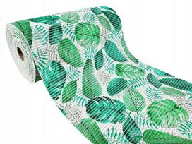 Lauko/vidaus kiliminis takas, tinkantis terasoms ir balkonams Monstera 65x160 cm, žalias