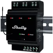 Išmanioji relė Shelly Wave PRO 3 juoda