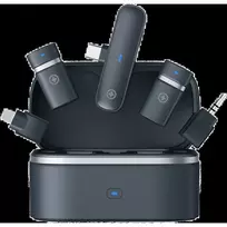 Belaidis mikrofonų rinkinys Plusonic PS-TDS9 su USB-C, Lightning ir 3,5 mm jungtimis