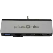 Dokavimo adapteris Plusonic PSUC0165, skirtas Microsoft Surface Go, 5-in-1 USB 3.0, HDMI, Type-C