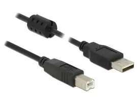 USB kabelis DeLOCK 2m USB 2.0-A USB 2.0-B juodas
