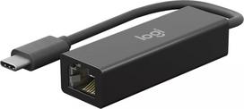 USB-C į Ethernet adapteris Logitech Logi 1000Mbit/s grafitas